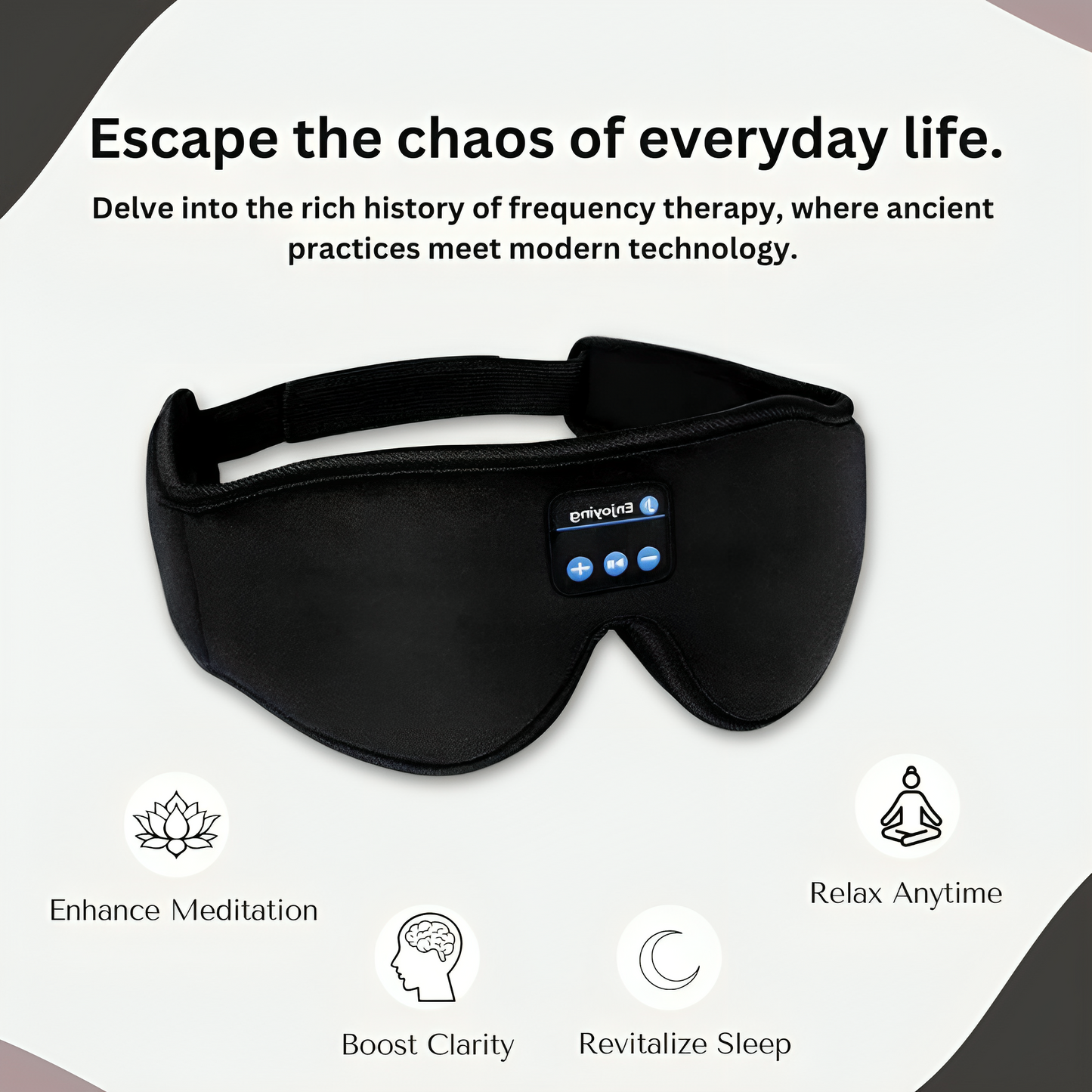 Enjoying Meditation-Optimized Wireless Sleep Mask